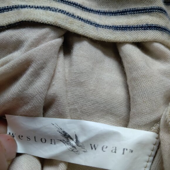 Anthropologie Weston Wear Women's Small Sleeveless Striped Cowl Neck Dress - Picture 3 of 9